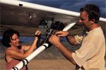 Mounting film camera on BLX for ariel filming - click to view detail