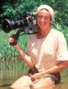 Vicky filming at Murchison Falls - click to view detail